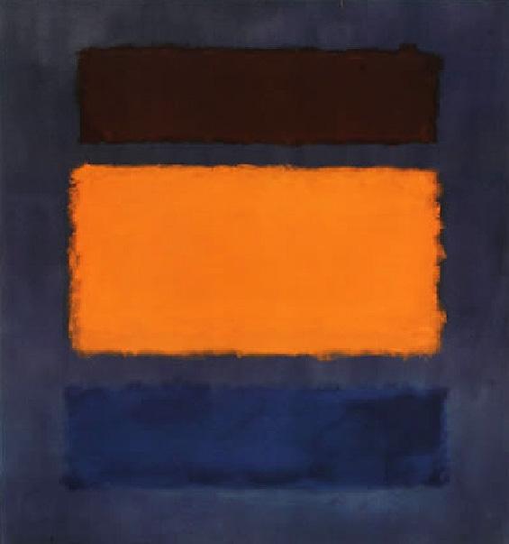 Untitled Brown and Orange on Maroon painting - Mark Rothko Untitled Brown and Orange on Maroon art painting